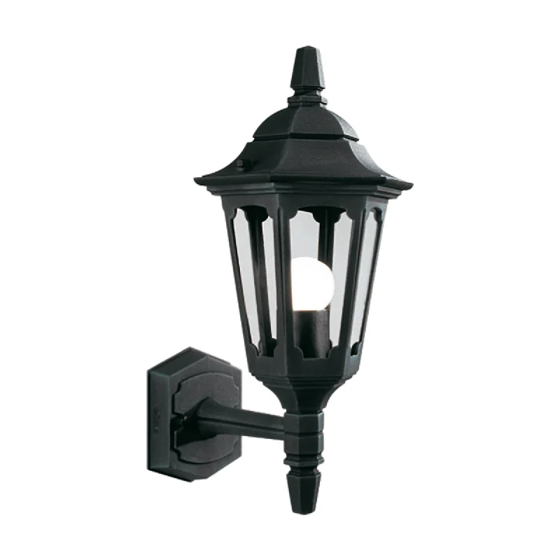 White track lighting for a clean lookParish Small/Large & Up/Down Wall Lantern - Black Finish