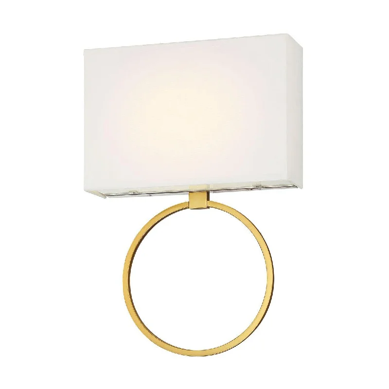 Industrial Lighting for Textile MillsChassell 19 in. LED Wall Light Gold finish