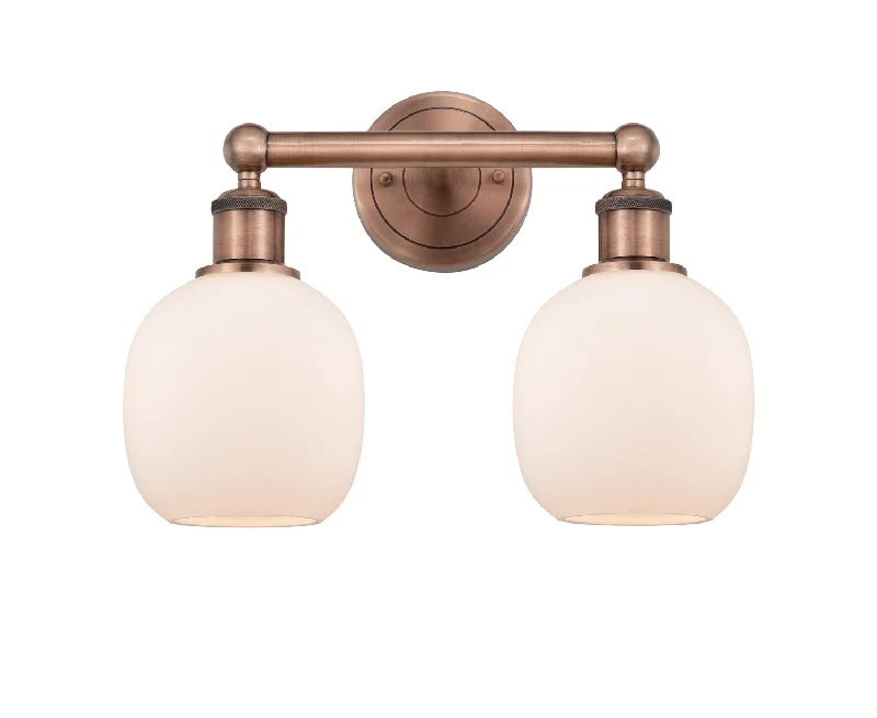 Industrial Pendant Lighting for Machine ShopsEdison Two Light Bath Vanity
