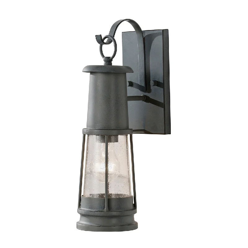 Track lighting with a minimalist track designChelsea Harbor Wall Lantern – Storm Cloud Finish