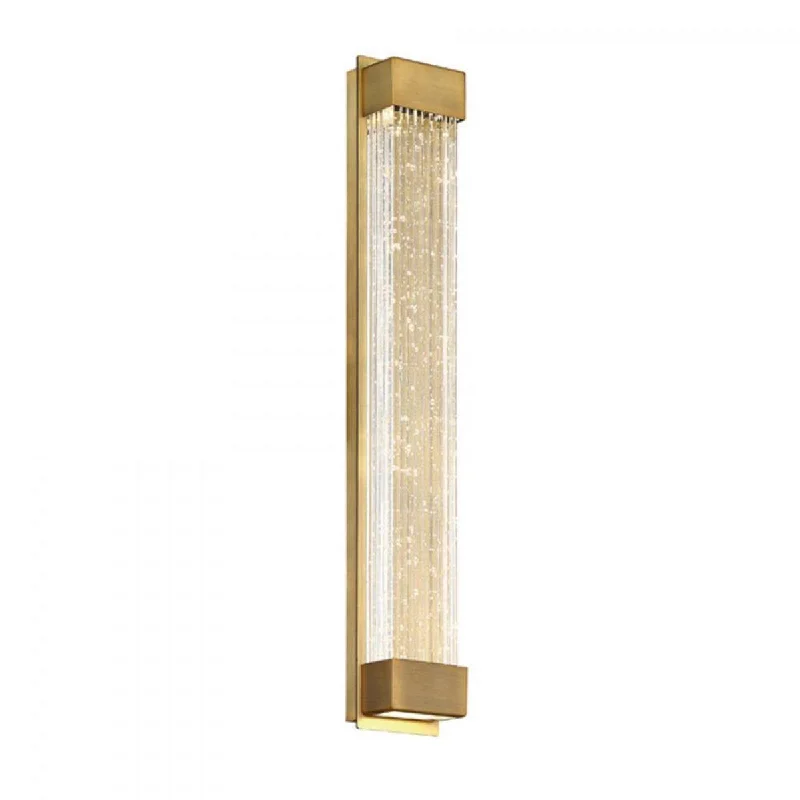 Adjustable Industrial Lighting for Flexible IlluminationTower 20 in. LED Wall Light Brass Finish Adjustable Industrial Lighting for Flexible IlluminationTower 20 in. LED Wall Light Brass Finish