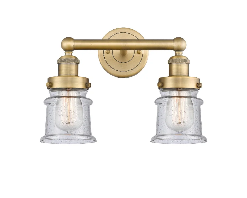 Industrial Lighting for Metal Fabrication ShopsEdison Two Light Bath Vanity
