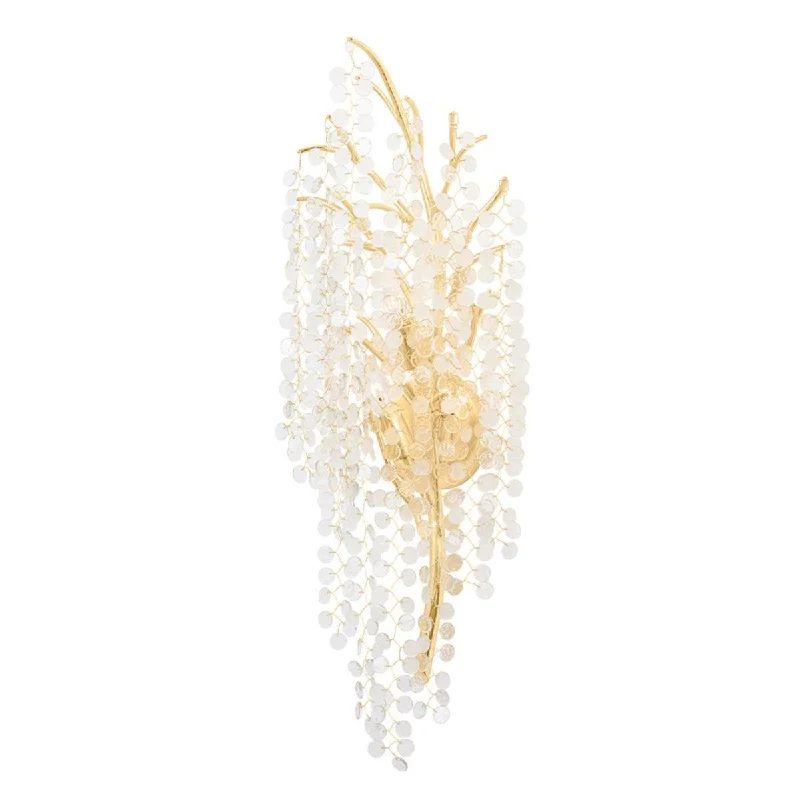 Industrial Lighting for Furniture FactoriesGenoa 31 in. 3 lights Wall Sconce gold leaf Finish