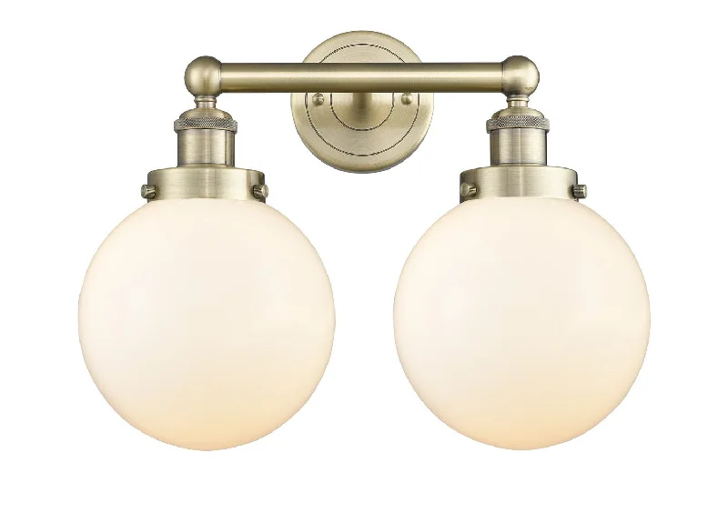 Dust - Resistant Industrial Lighting for Dirty WorkspacesEdison Two Light Bath Vanity