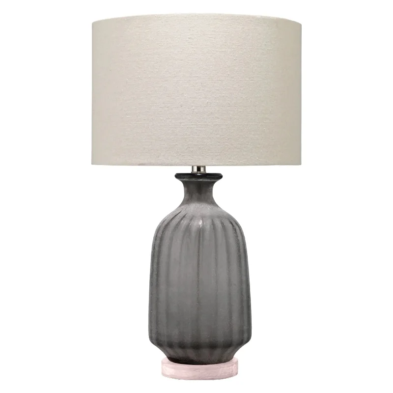 Track lighting with colored glass accentsGrey Frosted Glass Table Lamp