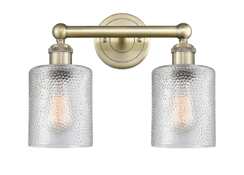 Industrial Lighting with High CRI (Color Rendering Index) for True Color PerceptionEdison Two Light Bath Vanity