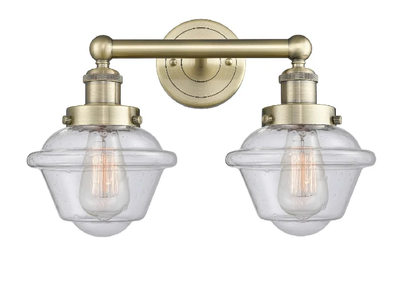 Industrial Lighting for Furniture FactoriesEdison Two Light Bath Vanity
