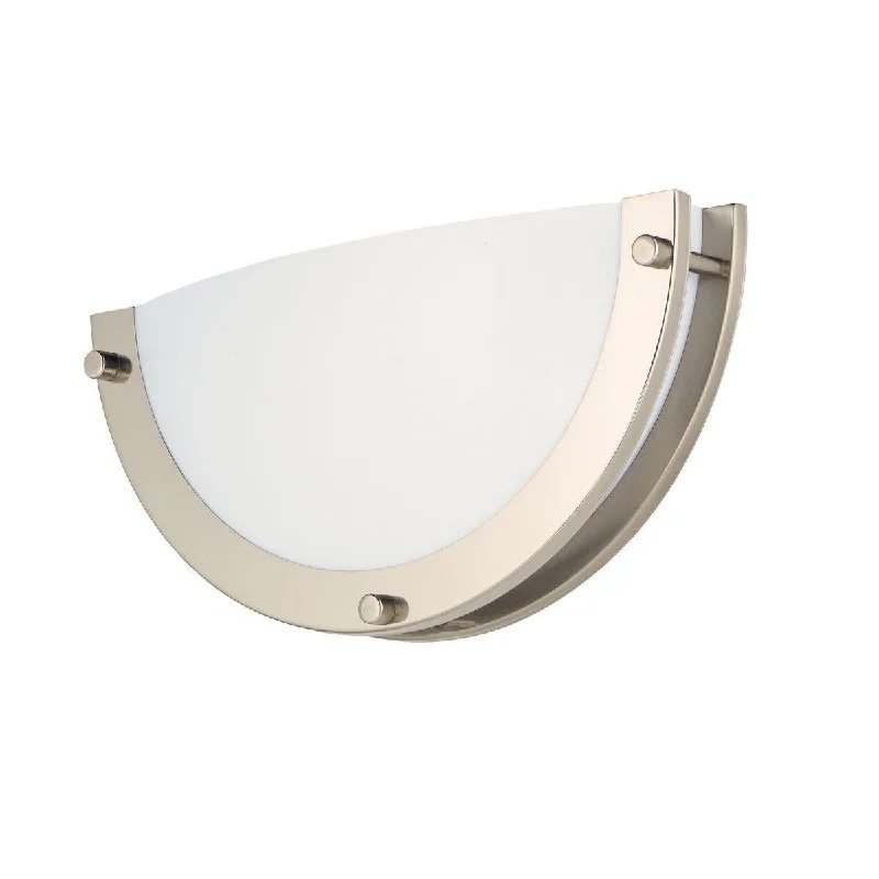 Industrial Wall - Mounted Lighting for Workshop WallsLinear LED 12 in. LED Wall Sconce Nickel Finish