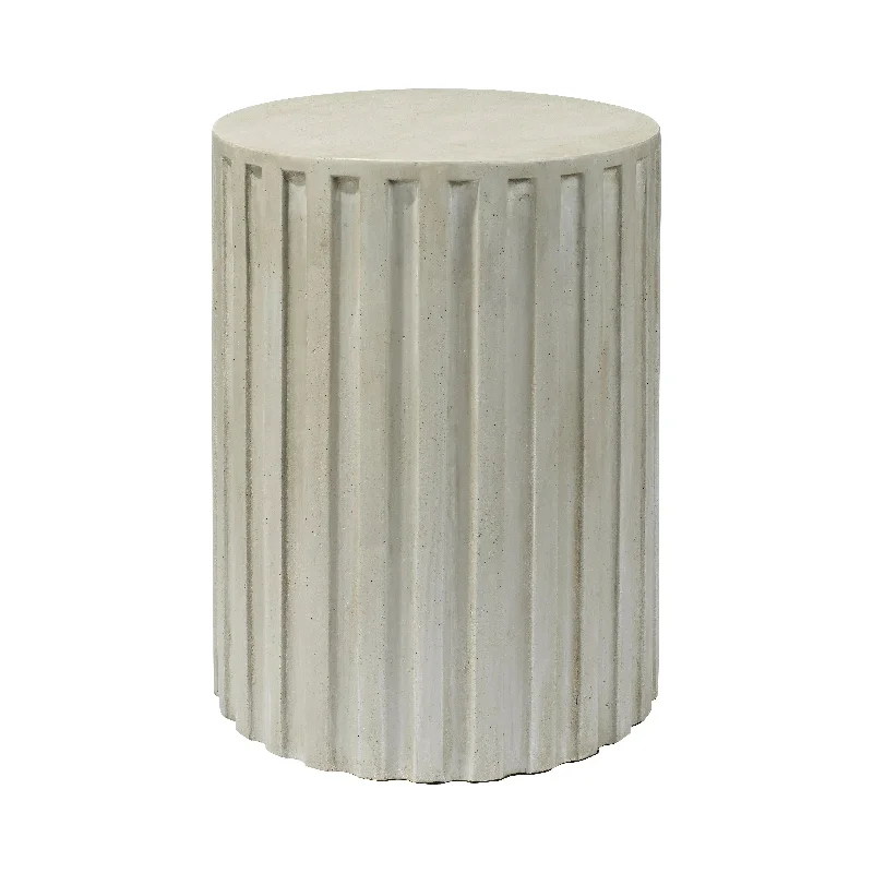 Track lighting for enhancing the architectureFluted Column Side Table