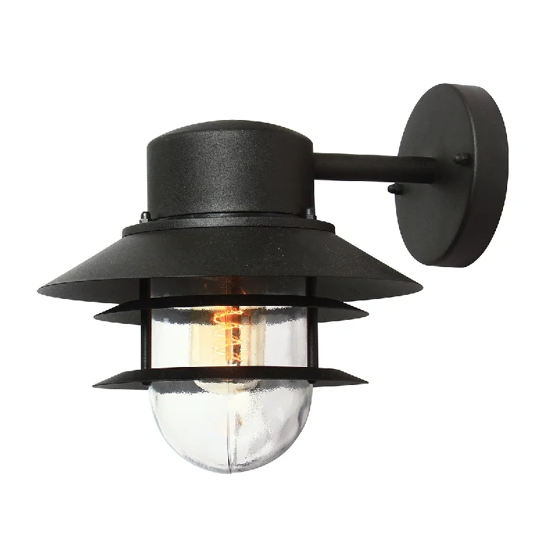 Track lighting for modernizing traditional interiorsCopenhagen Wall Lantern – Black/Silver/Steel Finish