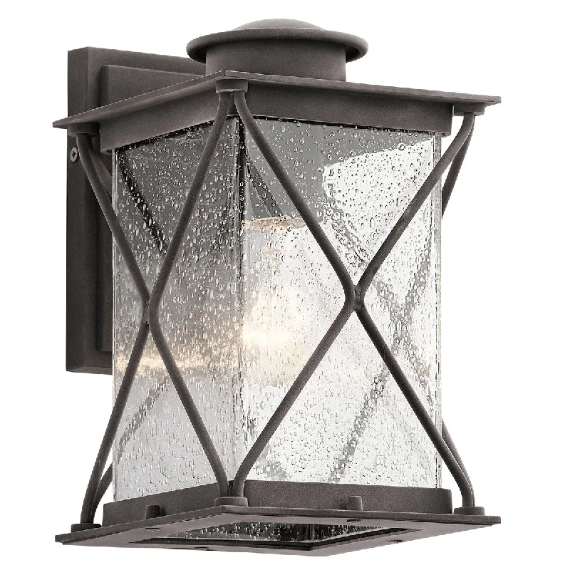 Outdoor - rated track lighting for patiosArgyle Small/Medium Wall Lantern - Weathered Zinc Finish