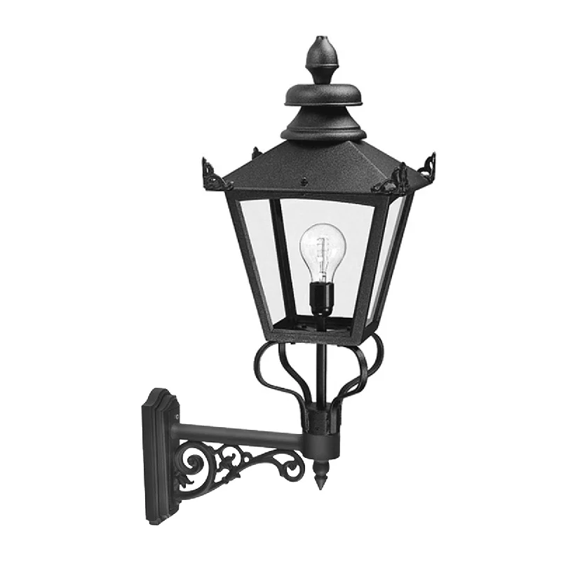 Wireless track lighting for easy installationGrampian Wall Lantern – Black Finish