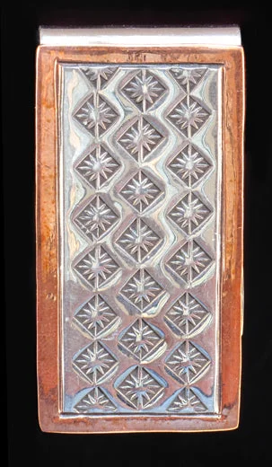 Track lighting with a decorative track designStarburst Silver & Copper Money Clip