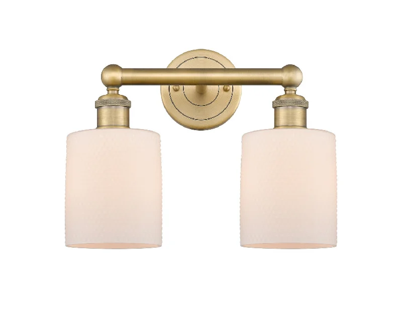 Industrial Pendant Lighting for Machine ShopsEdison Two Light Bath Vanity
