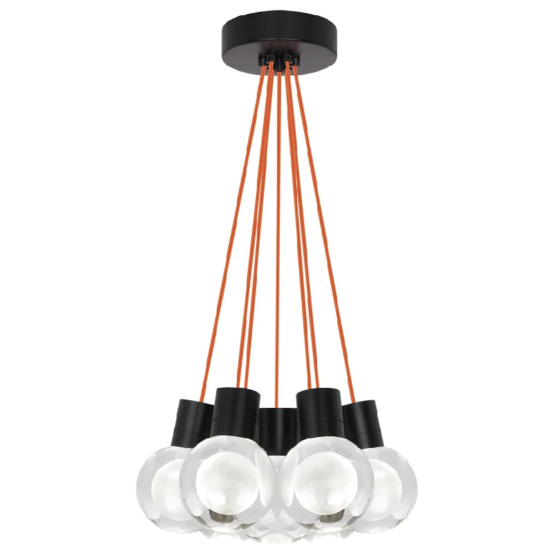 Track lighting for highlighting bookcasesMina 7-Light Pendant