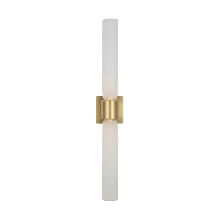 Track lighting with colored glass accentsVolver Large Double Sconce