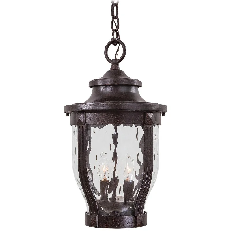 Industrial Lighting for Woodworking FactoriesMerrimack 3 lights 10 in. Outdoor Hanging Lantern Corona Bronze finish Industrial Lighting for Woodworking FactoriesMerrimack 3 lights 10 in. Outdoor Hanging Lantern Corona Bronze finish