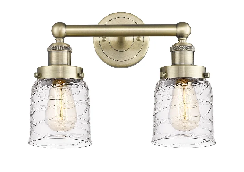 Industrial Lighting with High CRI (Color Rendering Index) for True Color PerceptionEdison Two Light Bath Vanity