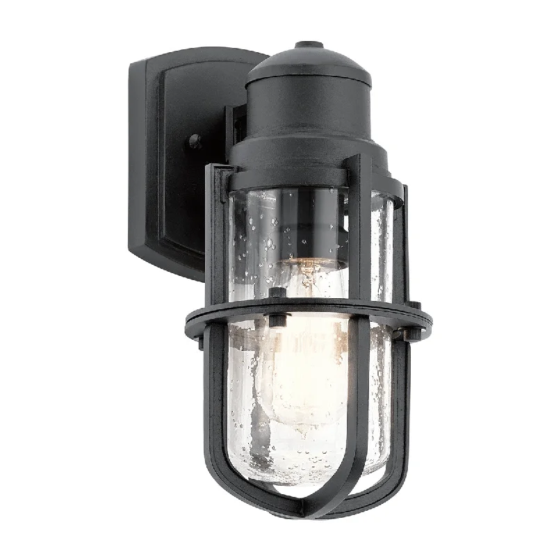 Track lighting with a decorative track designSuri Small/Medium/Large Wall Lantern - Textured Black Finish