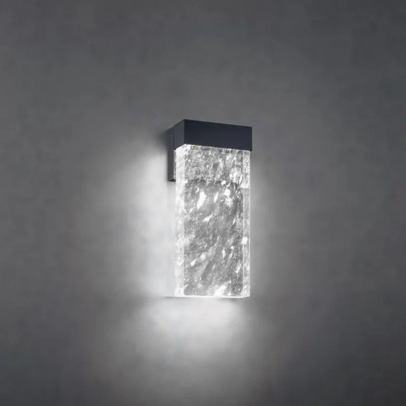 Industrial Emergency Lighting for Safety in FactoriesGlacio 14 in. LED Wall Light Black finish Industrial Emergency Lighting for Safety in FactoriesGlacio 14 in. LED Wall Light Black finish