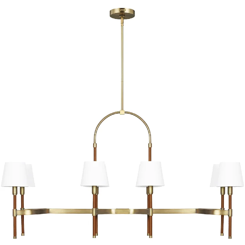 Track lighting for illuminating dining tablesKatie Linear Chandelier