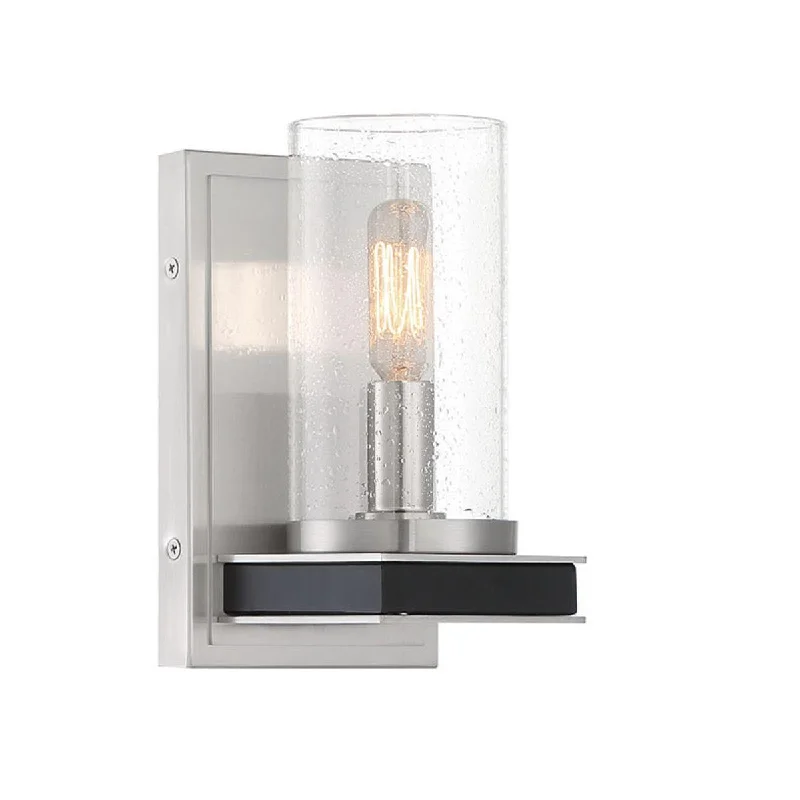 Industrial Lighting for Furniture FactoriesCole's Crossing 8 in. Wall Light Brushed Nickel finish