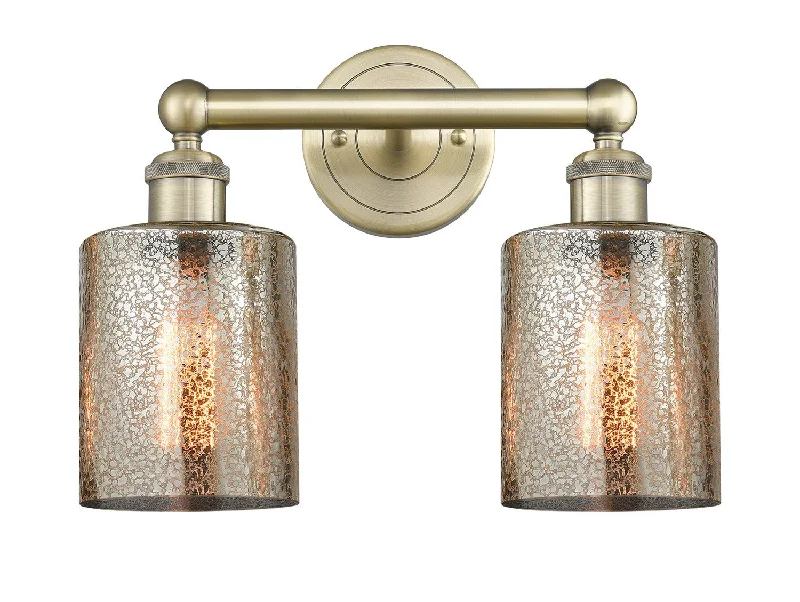 Industrial Lighting for Woodworking FactoriesEdison Two Light Bath Vanity