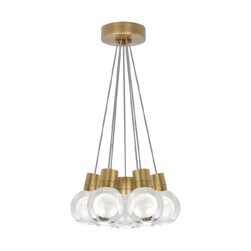 Modern track lighting with LED bulbsMina 7-Light Pendant