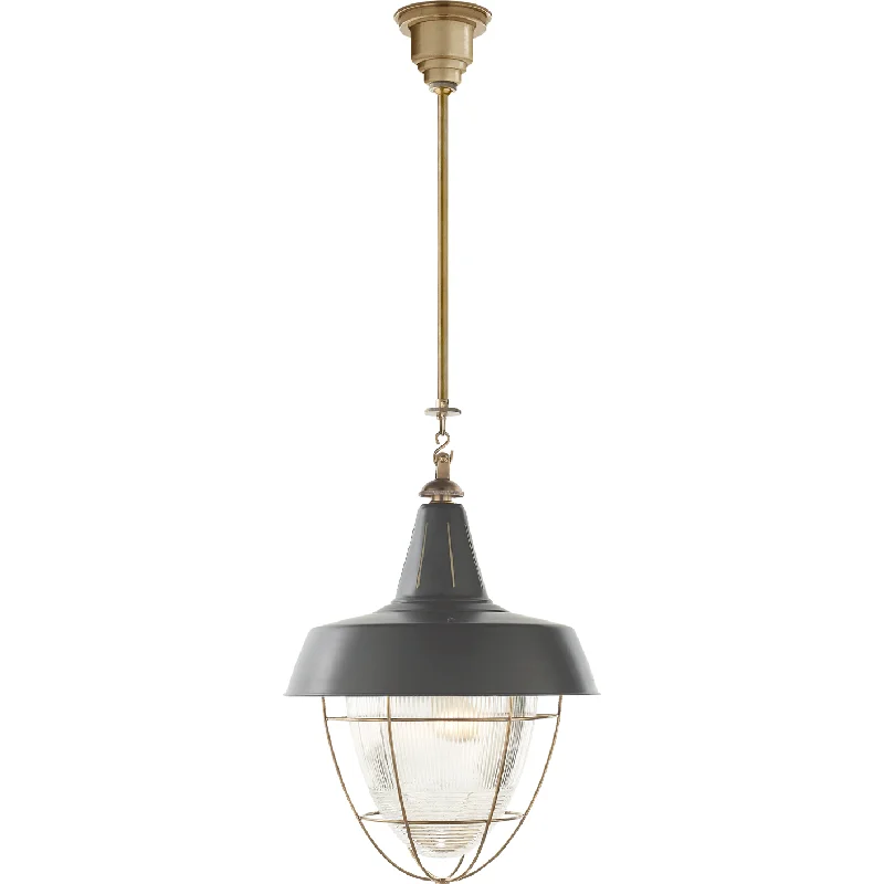 Wireless track lighting for easy installationHenry Industrial Hanging Light