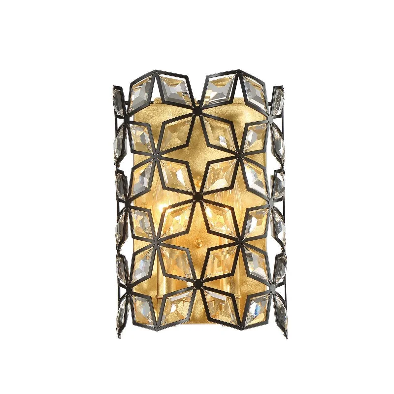 Energy - Efficient Industrial Lighting for Cost - SavingsBrookcrest 2 Lights 11 in. Wall Light Gold finish Energy - Efficient Industrial Lighting for Cost - SavingsBrookcrest 2 Lights 11 in. Wall Light Gold finish