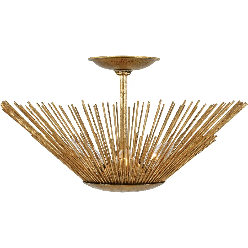 Energy - efficient track lighting fixturesHelios Large Semi Flush Mount