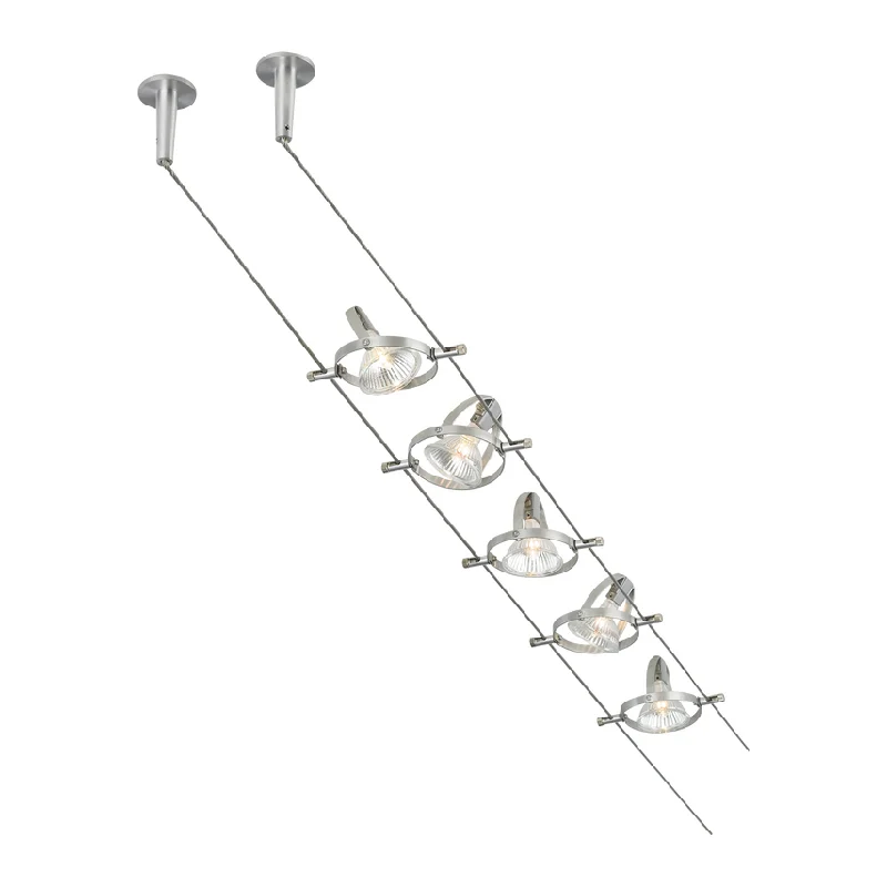 Track lighting with a chunky, bold designAccent Cable Kit 5 Head
