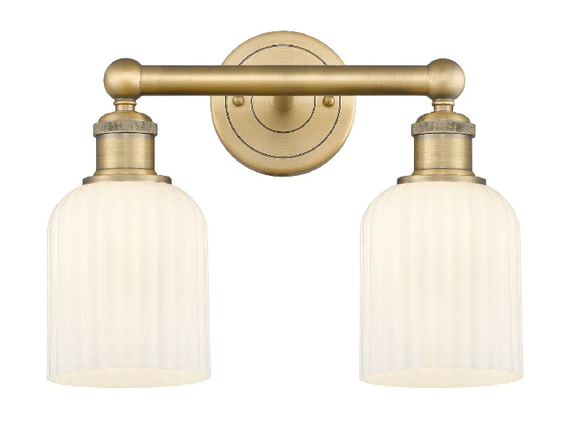 Industrial Pendant Lighting for Machine ShopsEdison Two Light Bath Vanity
