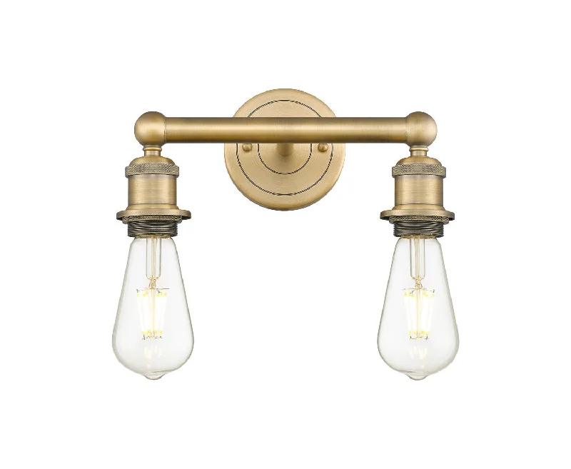 Industrial Lighting for Woodworking FactoriesDowntown Urban Two Light Bath Vanity