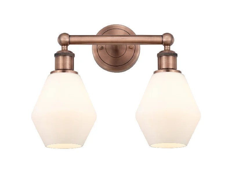 Dimmable Industrial Lighting for Ambiance ControlEdison Two Light Bath Vanity