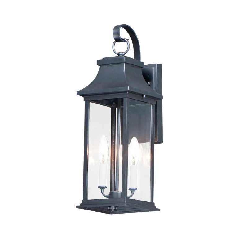 Industrial Lighting for Chemical PlantsVicksburg 20 in. Outdoor Wall Light Black Finish