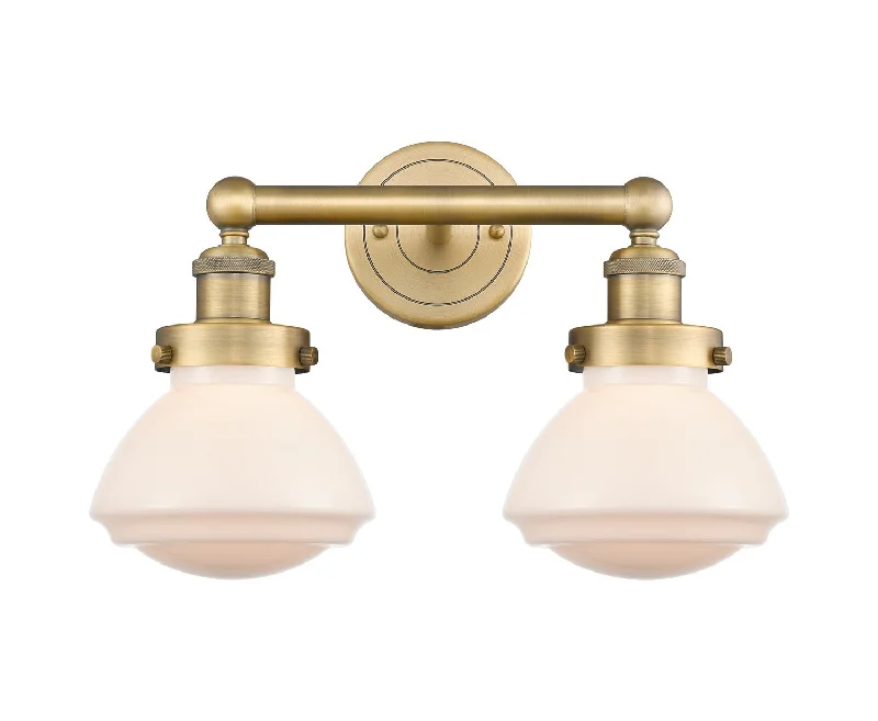 Industrial Lighting for Metal Fabrication ShopsEdison Two Light Bath Vanity