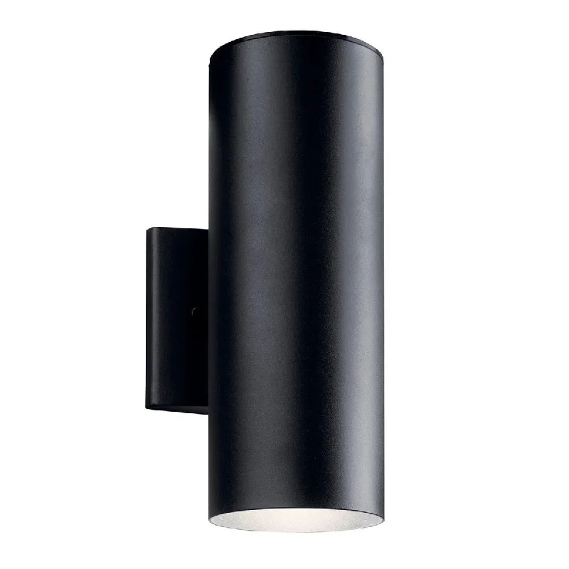 Industrial Emergency Lighting for Safety in Factories12 Inch 1 Light LED Outdoor Cylinder Wall Light 925 Lumens 3000K Black finish Industrial Emergency Lighting for Safety in Factories12 Inch 1 Light LED Outdoor Cylinder Wall Light 925 Lumens 3000K Black finish