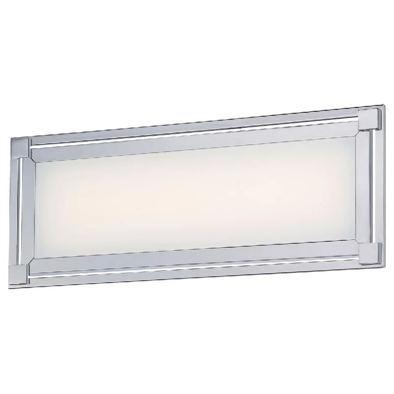 Industrial Lighting for Pharmaceutical ManufacturingFramed 16 in. LED Bath Sconce Chrome finish Industrial Lighting for Pharmaceutical ManufacturingFramed 16 in. LED Bath Sconce Chrome finish