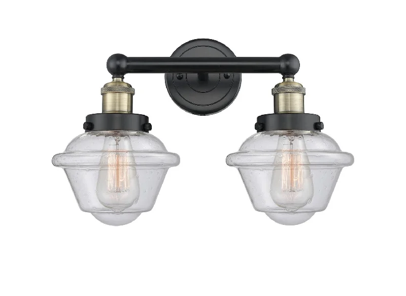 Waterproof Industrial Lighting for Wet AreasEdison Two Light Bath Vanity