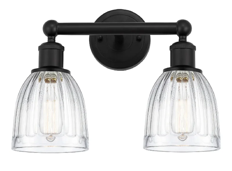 Industrial Lighting for Metal Fabrication ShopsEdison Two Light Bath Vanity
