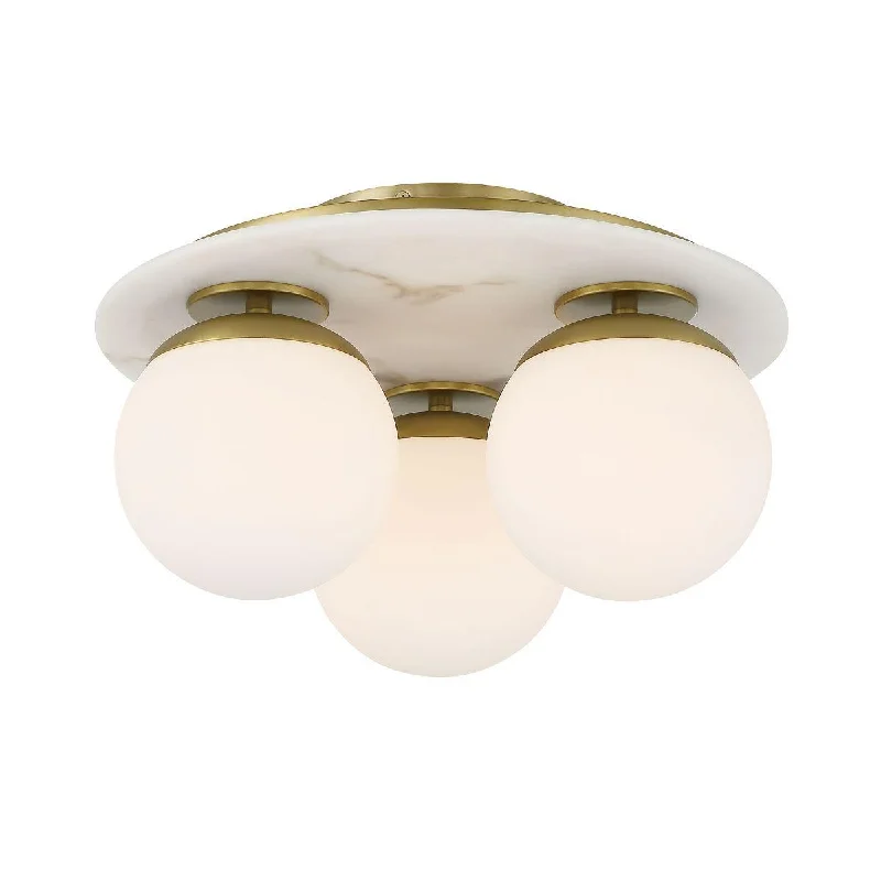 Energy - Efficient Industrial Lighting for Cost - SavingsOrban 15 In. 3 Lights Semi flush Mount Light Brass Finish Energy - Efficient Industrial Lighting for Cost - SavingsOrban 15 In. 3 Lights Semi flush Mount Light Brass Finish