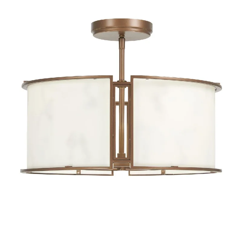Industrial Lighting for Metal Fabrication ShopsBuchanan 18 In. 4 Lights Semi flush Mount Light Bronze Finish Industrial Lighting for Metal Fabrication ShopsBuchanan 18 In. 4 Lights Semi flush Mount Light Bronze Finish