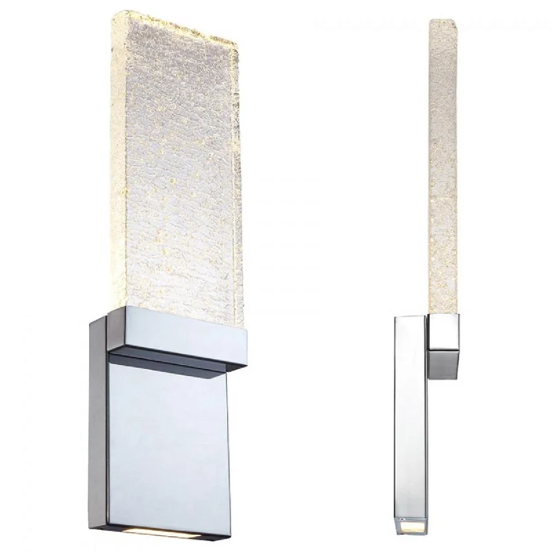 Dimmable Industrial Lighting for Ambiance ControlGlacier 21 in. LED Wall Light Chrome Finish Dimmable Industrial Lighting for Ambiance ControlGlacier 21 in. LED Wall Light Chrome Finish