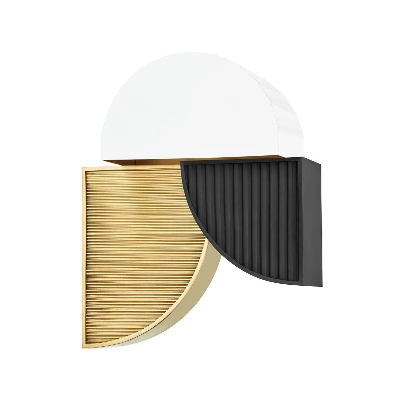 Industrial Area Lighting for Large Open SpacesCONSTRUCT 14 in. LED Wall Light Brass finish Industrial Area Lighting for Large Open SpacesCONSTRUCT 14 in. LED Wall Light Brass finish