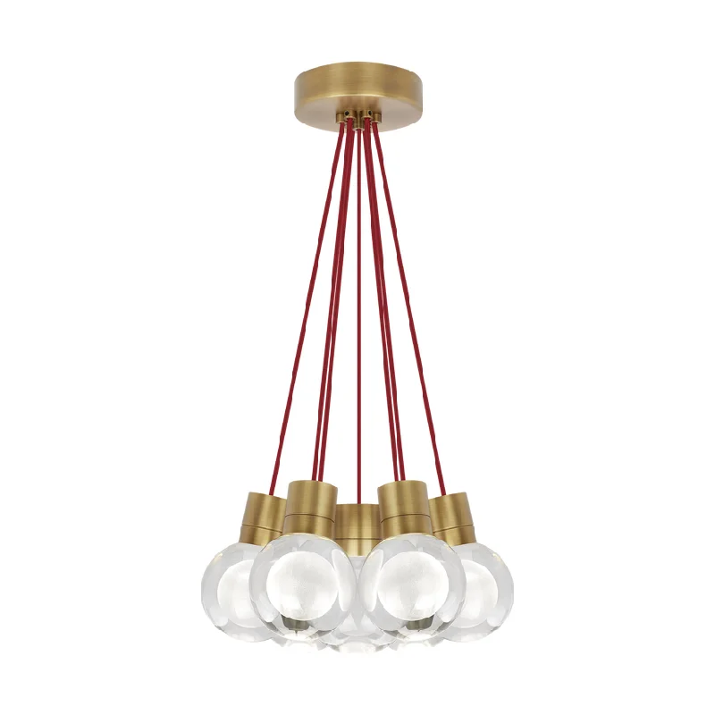 Track lighting with a brushed nickel finishMina 7-Light Pendant