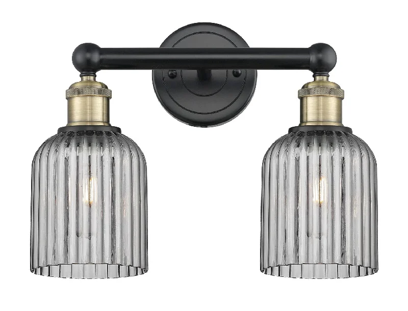 Industrial Lighting for Furniture FactoriesEdison Two Light Bath Vanity