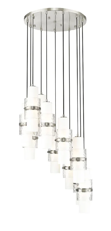 Chandeliers with Metal Frames in Silver FinishChandeliers with Metal Frames in Silver Finish1946P-11R-BN Chandeliers with Metal Frames in Silver FinishChandeliers with Metal Frames in Silver Finish1946P-11R-BN
