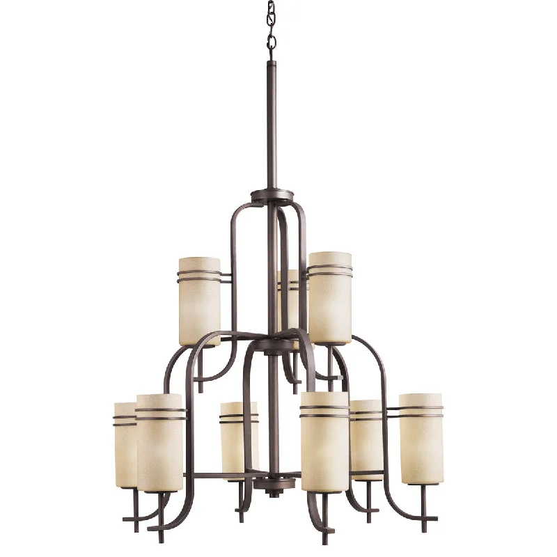 Small Chandeliers for Compact RoomsSmall Chandeliers for Compact Rooms2184OZ - Sombra 9 Light Chandelier in Olde Bronze