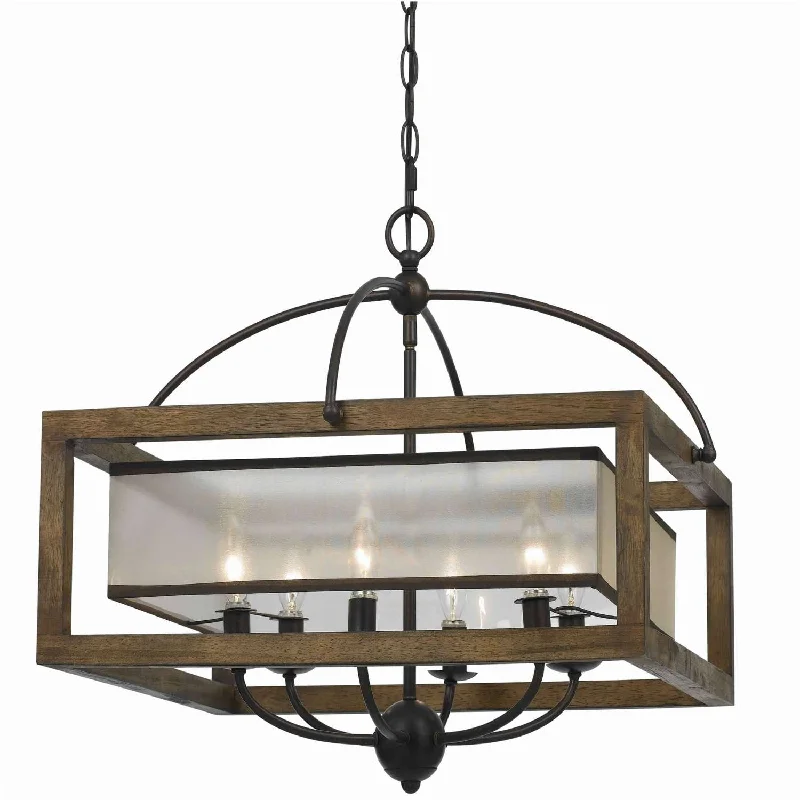 Chandeliers for Low Ceilings to Avoid OvercrowdingChandeliers for Low Ceilings to Avoid Overcrowding6 Bulb Square Chandelier With Wooden Frame And Organza Striped Shade, Brown By Benzara Chandeliers for Low Ceilings to Avoid OvercrowdingChandeliers for Low Ceilings to Avoid Overcrowding6 Bulb Square Chandelier With Wooden Frame And Organza Striped Shade, Brown By Benzara